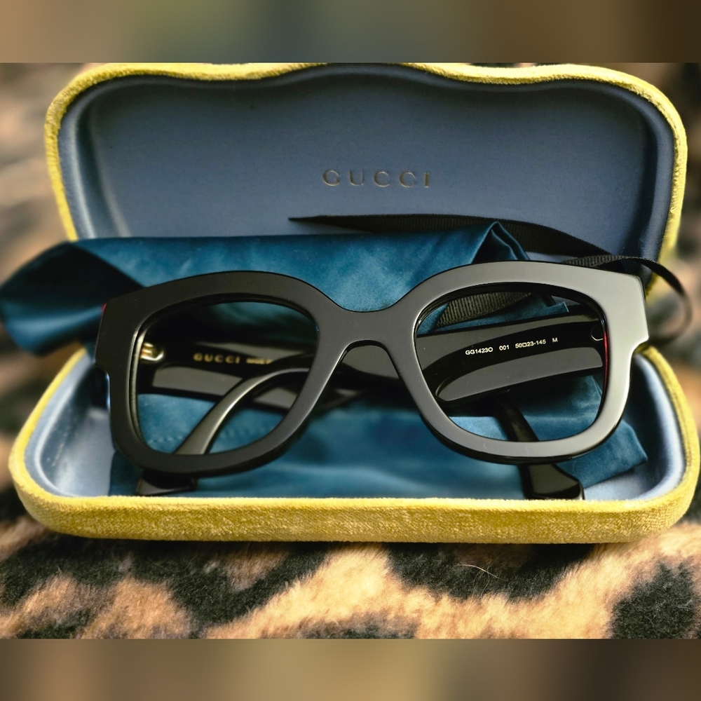 Gucci GG1423O Black Optical Glasses